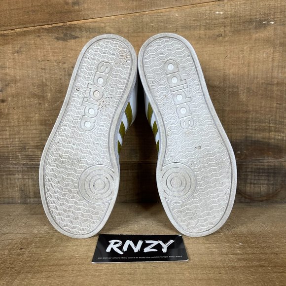 adidas baseline white and gold